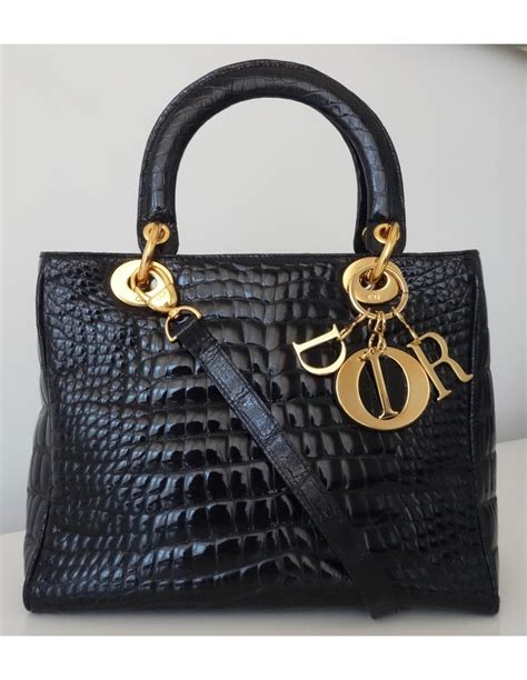 sac dior crocodile prix|sac de luxe Dior.